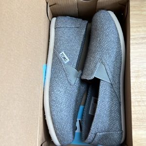 Toms drizzle gray melange redondo flats size 6.5